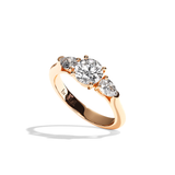 Solitaire Trilogie Femme Diamant Rond - La Loyale