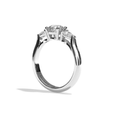 Solitaire Trilogie Femme Diamant Rond - La Loyale