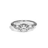 Solitaire Trilogie Femme Diamant Rond - La Loyale