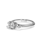 Solitaire Trilogie Femme Diamant Rond - La Loyale