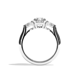 Solitaire Trilogie Femme Diamant Rond - La Loyale