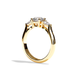 Solitaire Trilogie Femme Diamant Rond - La Loyale
