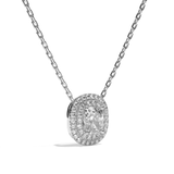 Collier Diamant Coussin - Double Entourage - La Craintive