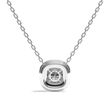 Collier Diamant Rond - Double Entourage - La Radieuse