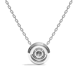 Collier Diamant Rond - Double Entourage -La Ravissante