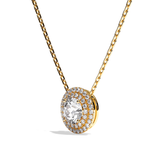 Collier Diamant Rond - Double Entourage -La Ravissante
