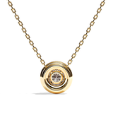 Collier Diamant Rond - Double Entourage -La Ravissante