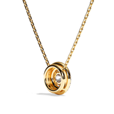 Collier Diamant Rond - Double Entourage -La Ravissante