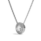 Collier Diamant Rond - Double Entourage -La Ravissante