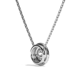 Collier Diamant Rond - Double Entourage -La Ravissante