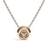 Collier Diamant Rond - Double Entourage -La Ravissante