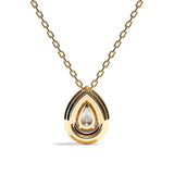 Collier Diamant Poire - Double Entourage - La Sensationnelle