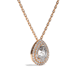 Collier Diamant Poire - Double Entourage - La Sensationnelle