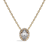 Collier Diamant Oval -  Simple Entourage -La Volontaire