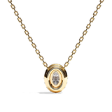 Collier Diamant Oval -  Simple Entourage -La Volontaire
