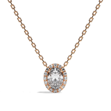 Collier Diamant Oval -  Simple Entourage -La Volontaire