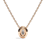 Collier Diamant Oval -  Simple Entourage -La Volontaire