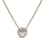 Collier Diamant Rond - Simple Entourage - L'Engagée