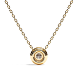 Collier Diamant Rond - Simple Entourage - L'Engagée
