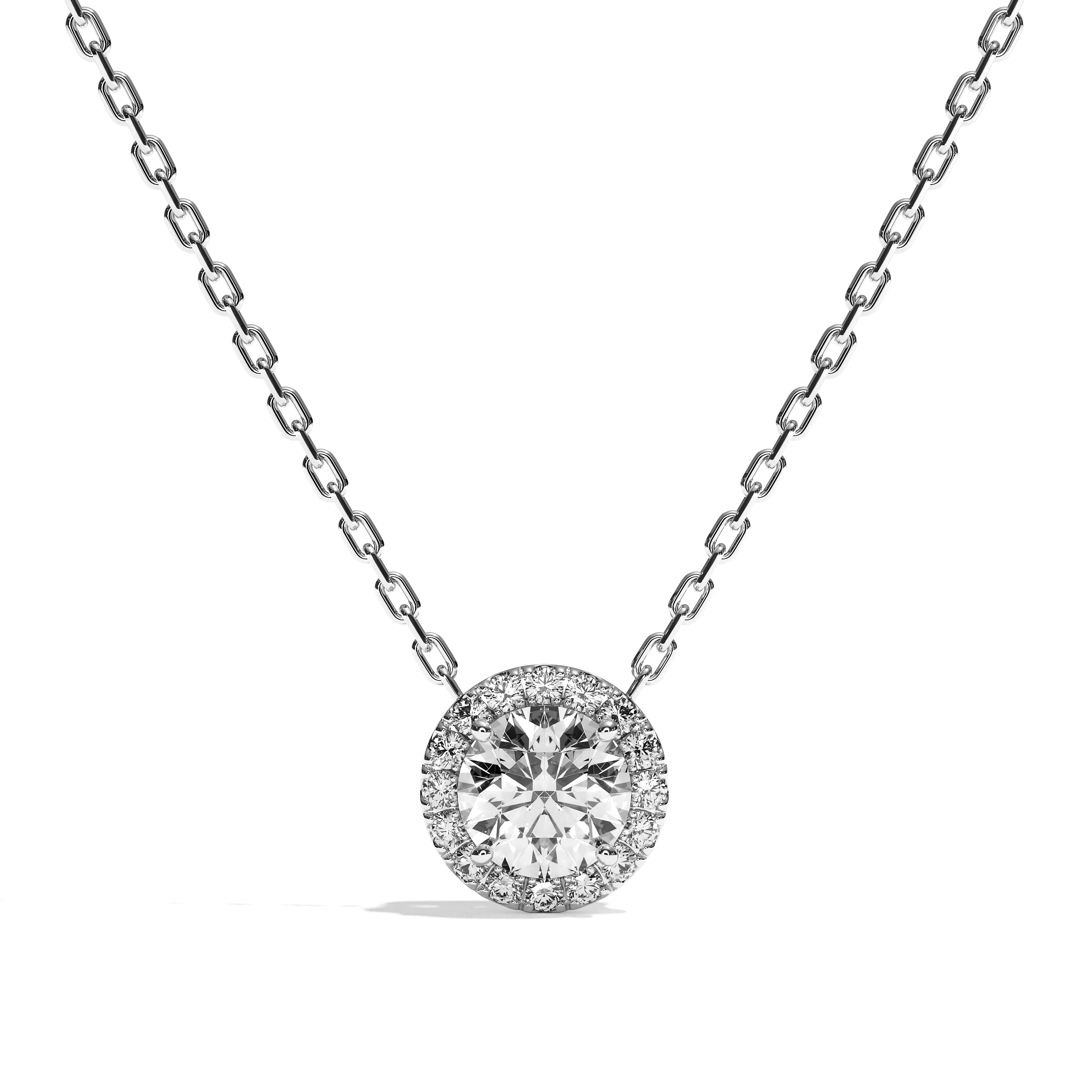 Collier Diamant Rond - Simple Entourage - L'Engagée