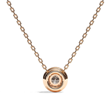 Collier Diamant Rond - Simple Entourage - L'Engagée