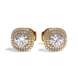 Puces Diamant Rond - Double Entourage - La Bavarde