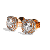 Puces Diamant Rond - Double Entourage - La Bavarde