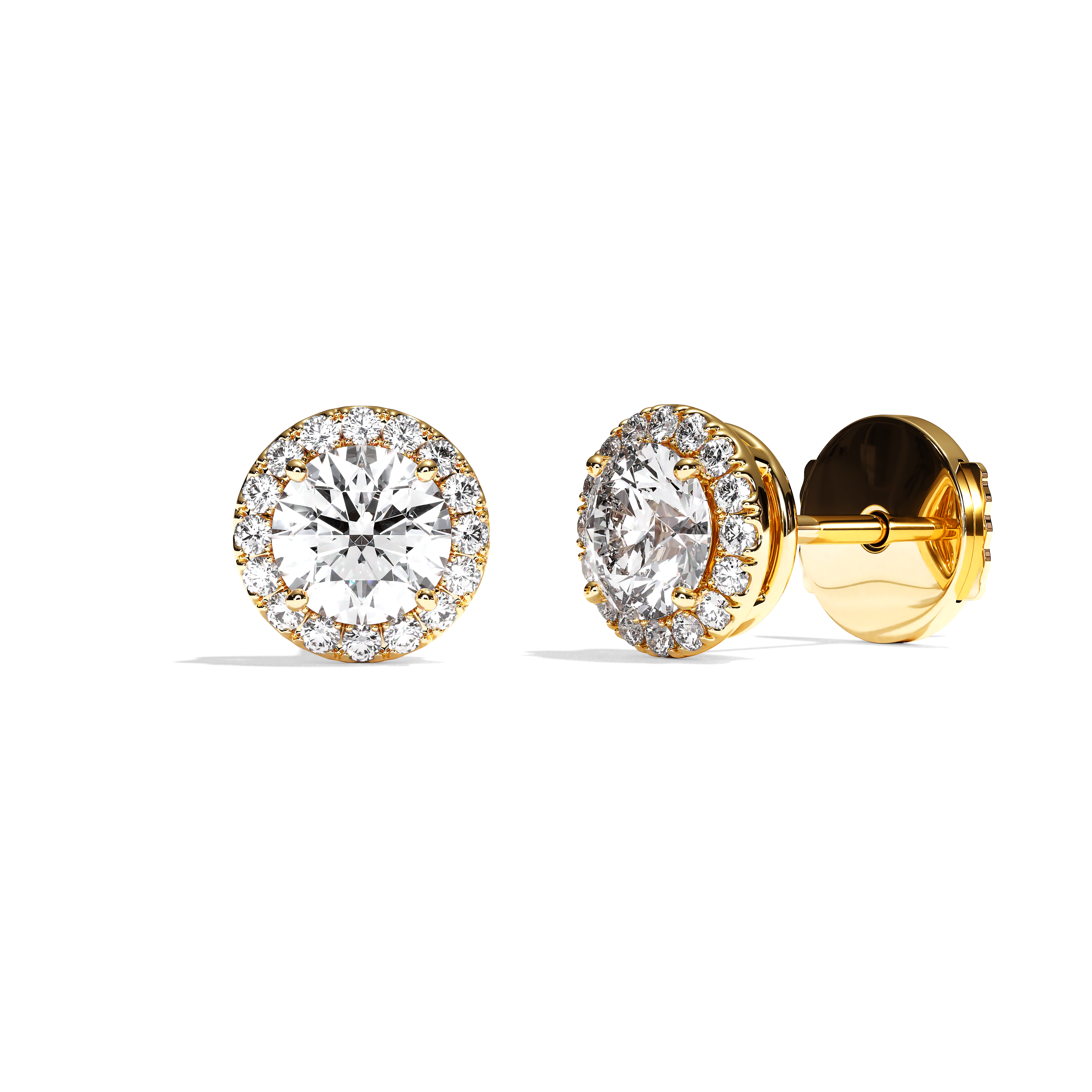 Puces Diamant Rond - Simple Entourage - La Joviale