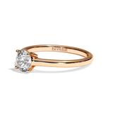 Bague de Fiançailles / Solitaire Diamant Rond - L'Unique