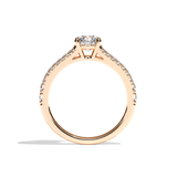 Solitaire Diamant Rond Pavé - L'Idéaliste