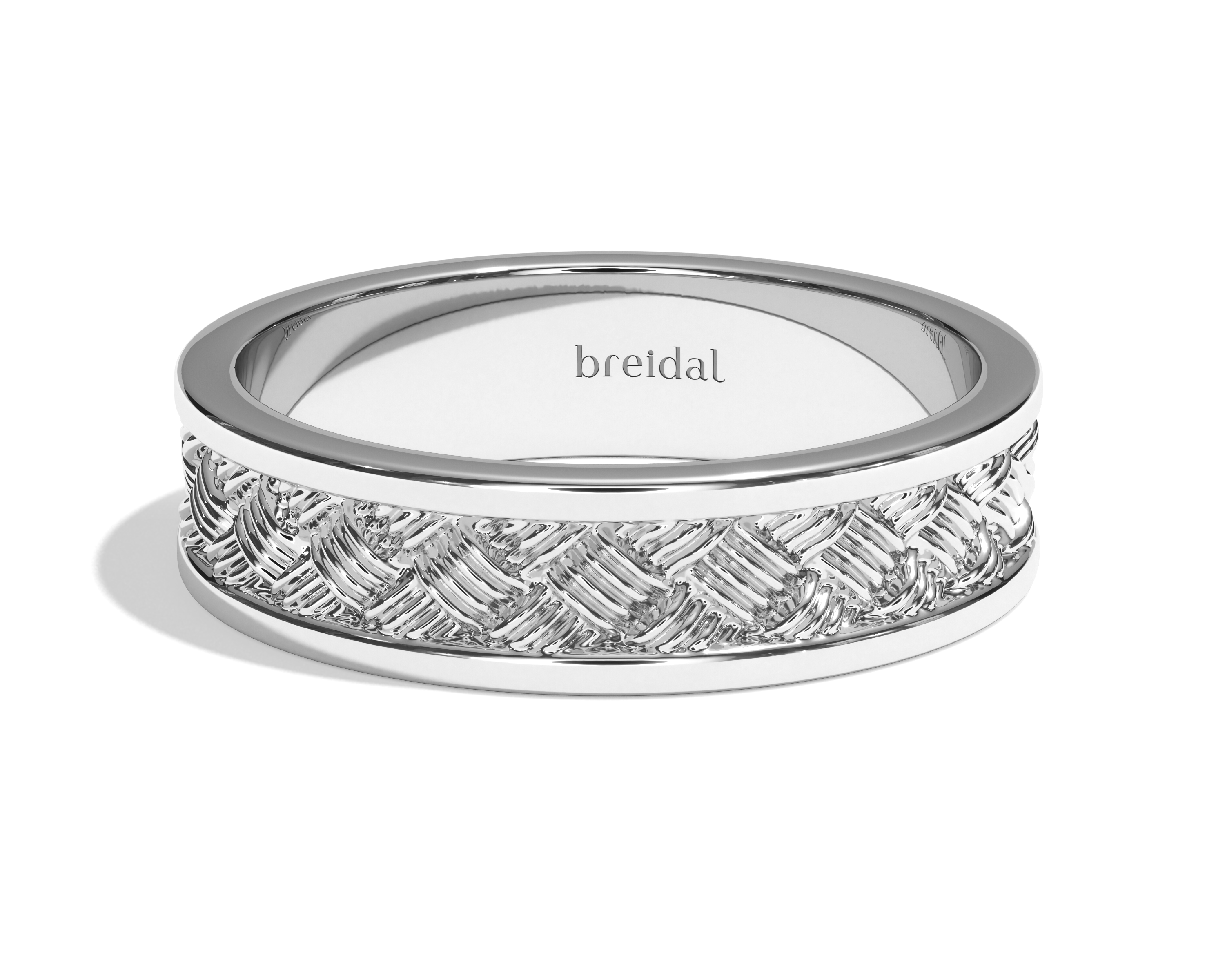 Alliance homme originale platine 950 -Breidal Paris