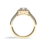 Solitaire Diamant Rond - Simple Entourage - L'Amoureuse
