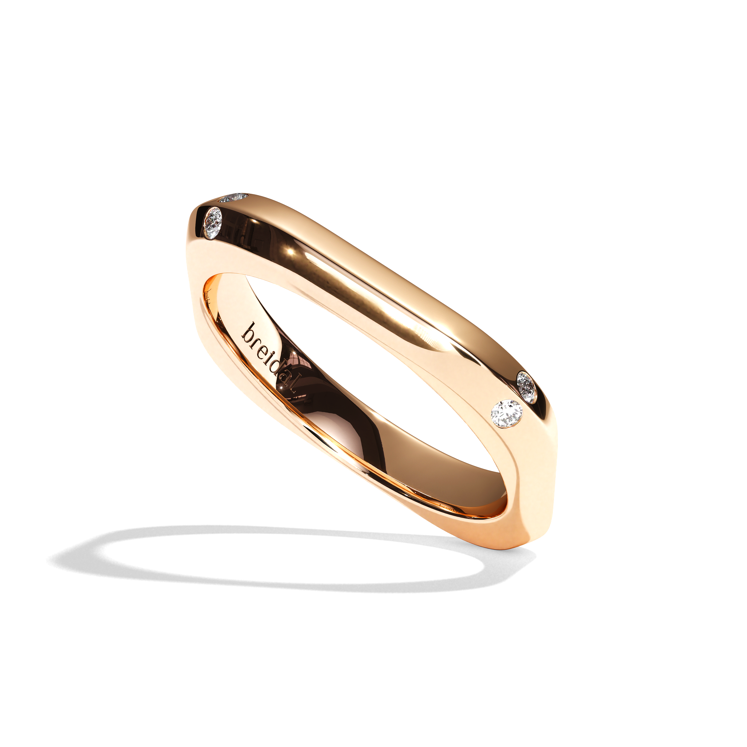 Alliance Femme Carrée Diamant - Splendide 3 mm