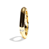 Alliance Homme Carrée Diamant - Splendide 3 mm