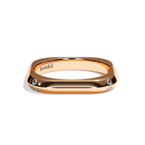 Alliance Homme Carrée Diamant - Splendide 3 mm