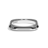 Alliance Homme Carrée Diamant - Splendide 3 mm