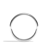 Alliance Homme Demi-Jonc Plat - Fidèle 2,5 mm