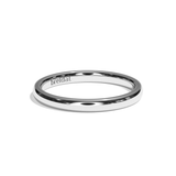 Alliance Homme Demi-Jonc Plat - Fidèle 2 mm