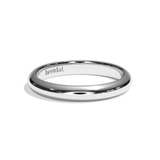 Alliance Homme Demi-Jonc - Parisien 3 mm