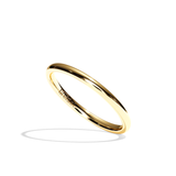 Alliance Homme Demi-Jonc Plat - Fidèle 1,5 mm