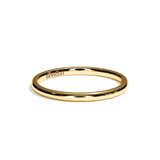 Alliance Homme Demi-Jonc Plat - Fidèle 1,5 mm