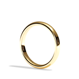 Alliance Homme Demi-Jonc Plat - Fidèle 2,5 mm