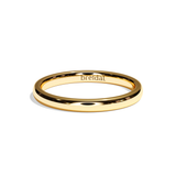 Alliance Homme Demi-Jonc Plat - Fidèle 2 mm