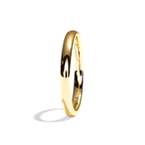 Alliance Homme Demi-Jonc Plat - Fidèle 2 mm