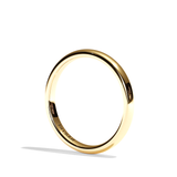 Alliance Homme Demi-Jonc Plat - Fidèle 2 mm