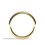 Alliance Homme Demi-Jonc Plat - Fidèle 3,5 mm