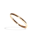 Alliance Homme Demi-Jonc Plat - Fidèle 1,5 mm