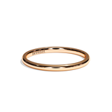 Alliance Homme Demi-Jonc Plat - Fidèle 1,5 mm