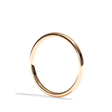 Alliance Homme Demi-Jonc Plat - Fidèle 1,5 mm