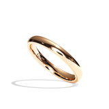 Alliance Homme Demi-Jonc Plat - Fidèle 2,5 mm